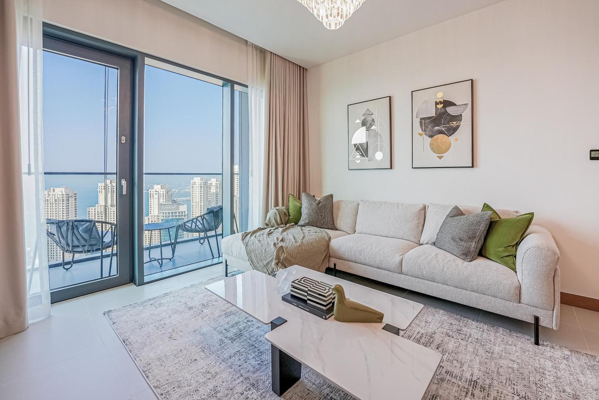 Apartament Modern 2Br High Floor Haven In Vida Dubai Marina Zewnętrze zdjęcie